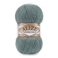Alize ANGORA GOLD (Ангора Голд) № 164 лазурний (Вовняна пряжа ангора, нитки для в'язання)