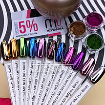 Зеркальная втирка пудра №12 синий, фото 5