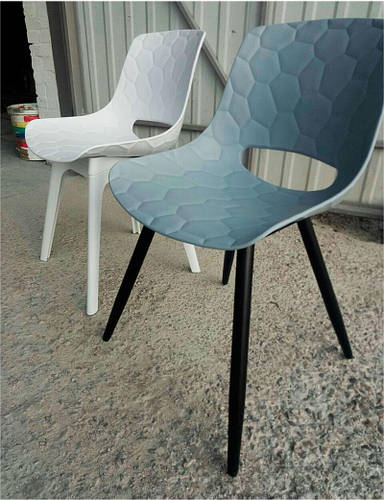 Купить Стул Ланг Lang OW-194Q голубой полипропилен с черными ...