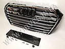 Решітка радіатора Audi A4 2015+ стиль Audi S4, фото 3