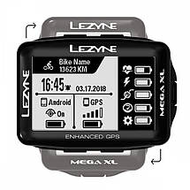 Велокомп'комп'ютер LEZYNE MEGA XL GPS чорний, фото 2