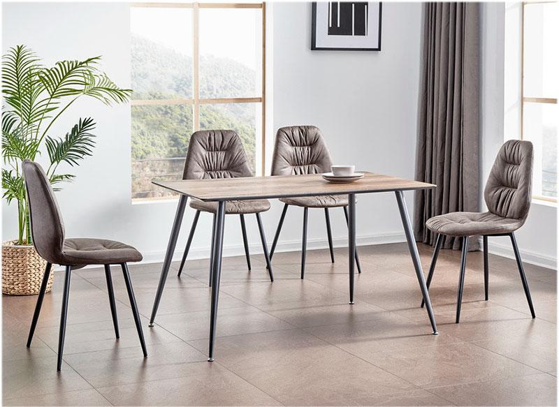 Стіл FDT-105 Zorgo loft, стільниця МДФ, ноги фарбований метал 120х80х76Н, скандинавський стиль, лофт