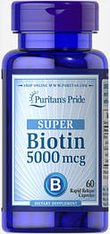 Biotin 5000 мкг Puritan's Pride 60 капсул