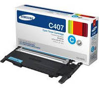 Заправка картриджа Samsung CLT-C407S cyan для принтера Samsung CLP-320, CLP-320n, CLP-325, CLP-325w, CLX-3185