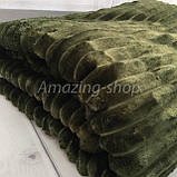 Покривало-плед <unk> Велюрове <unk> Бамбукове покривало <unk> Шарпей <unk> Смужка. Євророзмір., фото 3