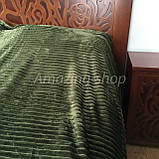 Покривало-плед <unk> Велюрове <unk> Бамбукове покривало <unk> Шарпей <unk> Смужка. Євророзмір., фото 4