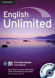 English Unlimited Pre-Intermediate Coursebook with e-Portfolio DVD-ROM
