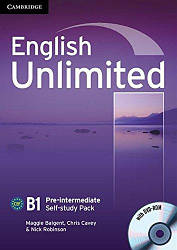 English Unlimited Pre-Intermediate Self-study Pack (Workbook with DVD-ROM)