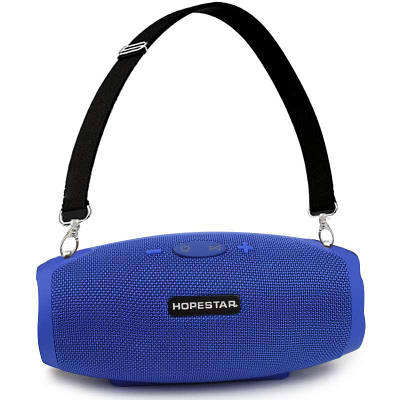 Колонка портативна акустична Bluetooth Hopestar H26 чорна 140068 Синій