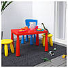 Стіл дитячий для будинку або вулиці MAMMUT, червоний, IKEA, 603.651.67, фото 3