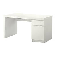 Письмовий стіл, білий, 140x65 см IKEA MALM 602.141.59