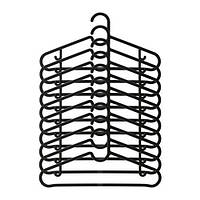 Набор вешалок для одежды IKEA SPRUTTIG 10 шт черный 203.170.79