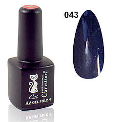 Гель-лак CGP-07 № 43 7,3ml Синя Ніч з мерехтінням