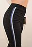 Джинси жіночі стрейч зі смугами в чорному кольорі M, фото 6