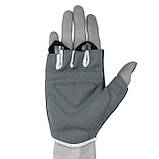 Перчатки для фітнесу PowerPlay 3418 (синій) жіночий розмір M, фото 5