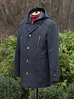 Чоловіче коротке пальто з капюшоном