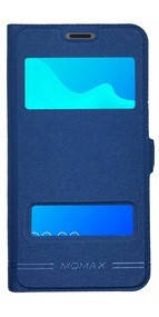 Чехол книжка Momax для Samsung Galaxy A6+ 2018, A605 Blue