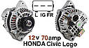 Статорна обмотка генератор HONDA Civic Legend Logo MAZDA 121 NISSAN 100 Almera Primera Pulsar Sentra Sunny, фото 3