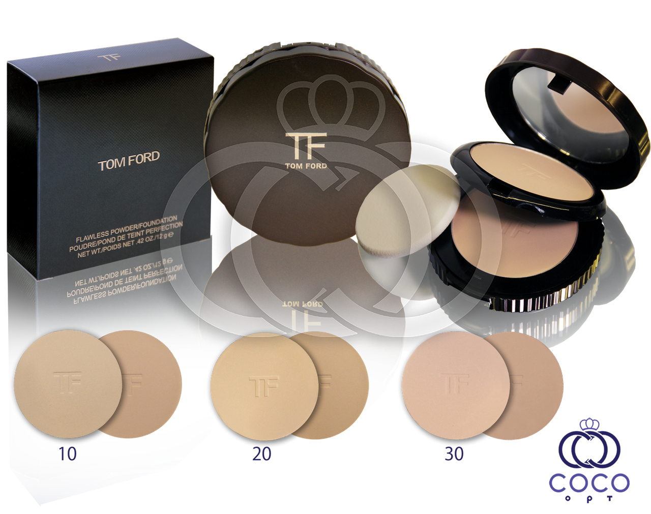 Пудра компактна, косметична для обличчяTom Ford 2 in 1