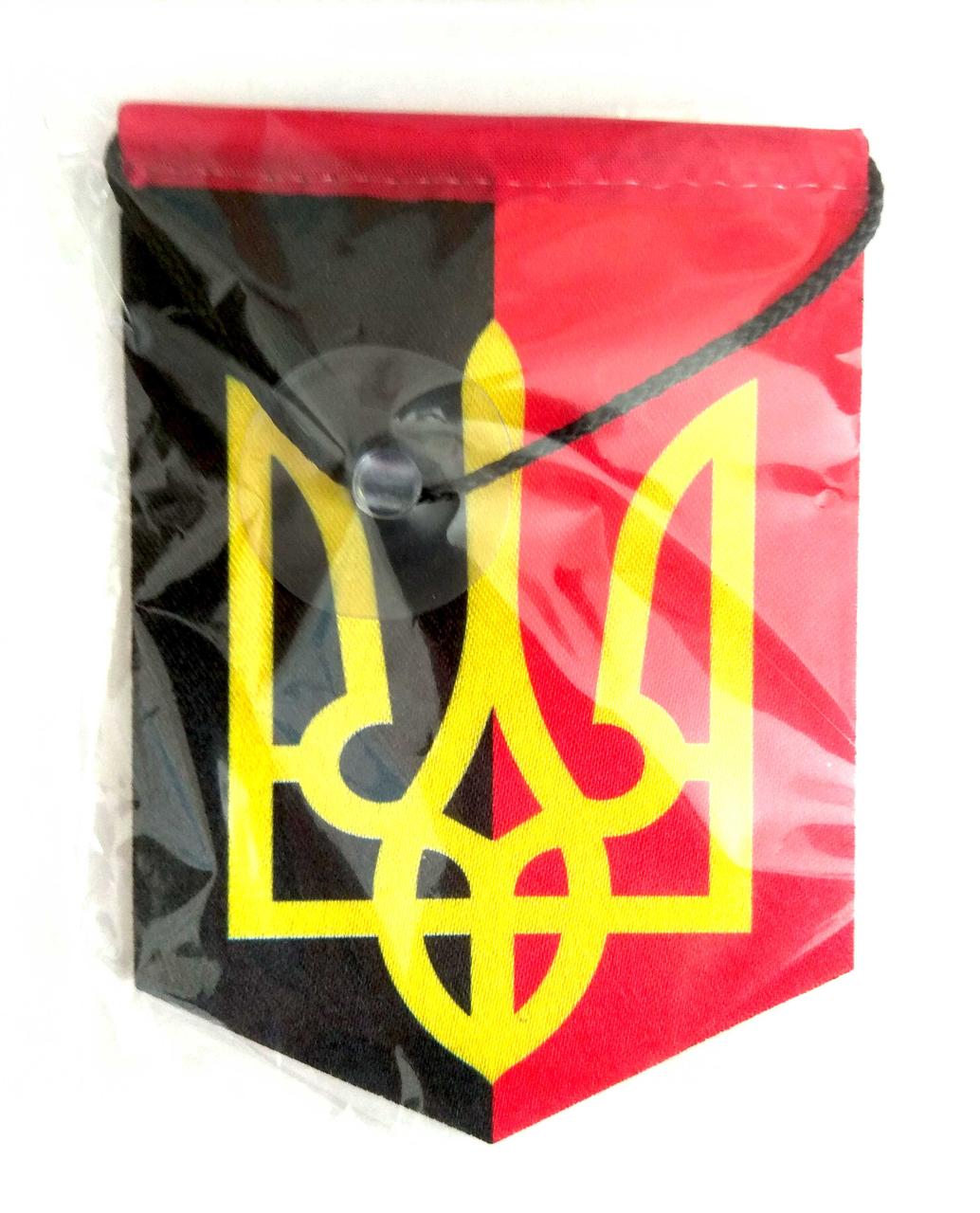 Вимпел в авто УПА 11 х 8 см з присоскою