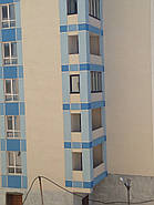 Балконна рама з бічним вікном РК Акварель Rehau склопакет 4/16/4, фото 2