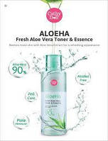 Корейский тонер-эссенция для лица с Алое Вера 90% AloeHa Cathy Doll, 300 мл