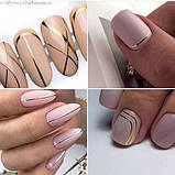 Гнучка стрічка для дизайну, золото, фото 2