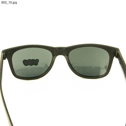 Сонцезахисні окуляри Wayfarer - Чорні - 802, фото 3