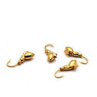 Мормишка Вольфрам Стрекоза, Золото, 10шт/уп