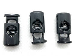 Фіксатор для шнура 3861 чорний пластик (50 штук)