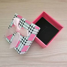 Подарункова коробочка для кільця рожева карта
