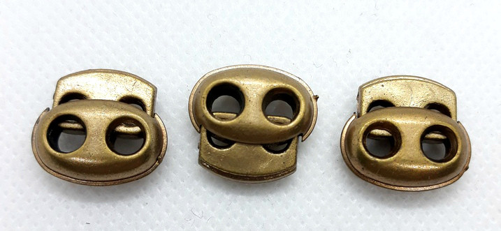 Фіксатор для шнура 3370 порося антик пластик (50 штук), фото 1