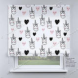 Римська фото штора в дитячу Єдиноріг. Безкоштовна доставка., фото 2