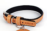CoLLar SOFT Нашийник коллар софт коричневий, довжина 30-39 см /20 мм, фото 2