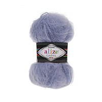 Alize MOHAIR CLASSIC NEW (Мохер Классик) № 40 голубой (Пряжа мохер, нитки для вязания)