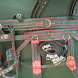 Амуніція упряж червона в карету,оздоблена,ручна робота, фото 2