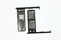 Держатель SIM двойной, Black SONY Xperia L2 H4311 (A/405-81040-0001), оригинал