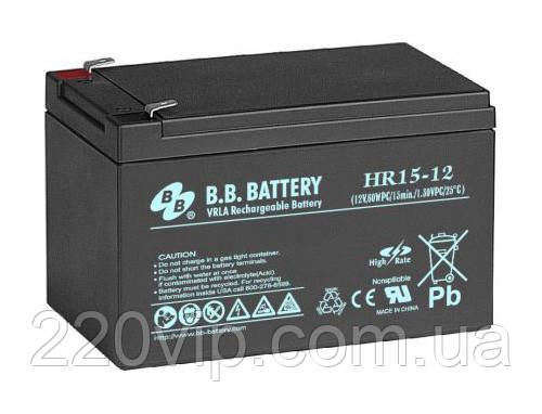Аккумулятор BB BATTERY, HR15-12/T2