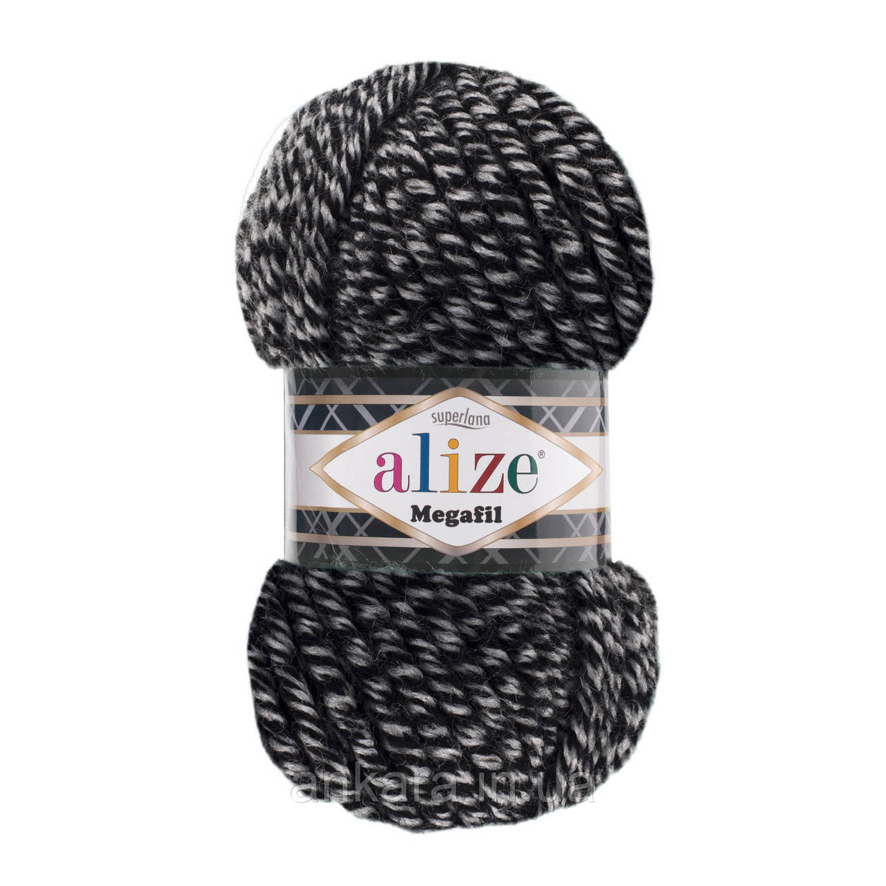 Пряжа Alize Superlana Megafil 601 DUE