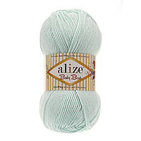 Alize BABY BEST (Бейбi Бест) № 514 м'ята (Пряжа акрил з бамбуком, нитки для в'язання)