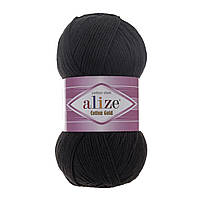 Alize COTTON GOLD (Коттон Голд) № 60 черный (Пряжа хлопок, нитки для вязания)