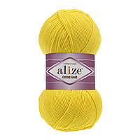 Alize COTTON GOLD (Котон Голд) № 110 жовтий (Пряжа бавовна, нитки для в'язання)