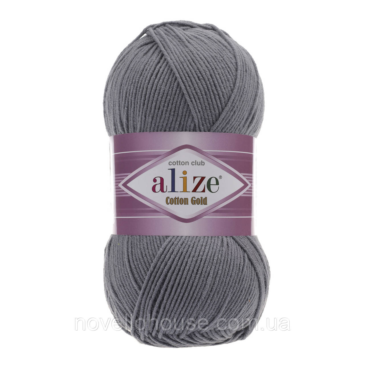 Alize COTTON GOLD (Котон Голд) № 87 вугільно-сірий (Пряжа бавовна, нитки для в'язання)