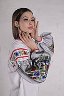 Заготовка для вишивки женскоой сорочки БС-119-3 Вишиванка, білий, домоткане полотно