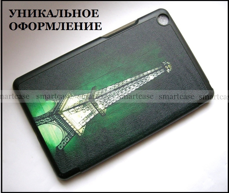 Эйфелева башня Slim Smart TF Case для Xiaomi Mi pad 4, Mipad 4, матовая кожа PU, Luminous Eifel Tower - фото 2 - id-p922166454