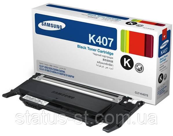 Заправка картриджа Samsung CLT-K407S black для принтера Samsung CLP-320, CLP-320n, CLP-325, CLP-325w, CLX-3185, фото 1