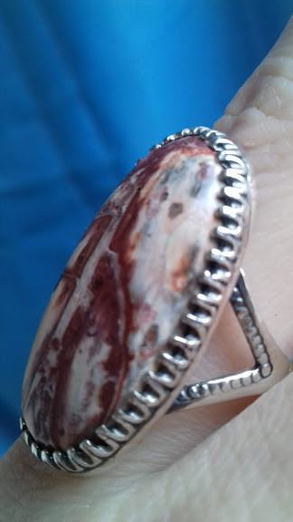 Срібне кільце з яшмою, фото 1