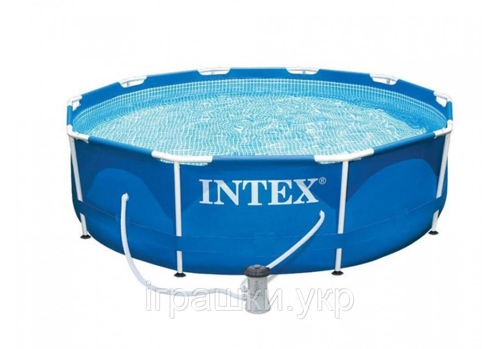 Каркасний басейн Intex 28202, 305 x 76 см , 4485 л фільтр насос