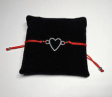 Браслет червона нитка, серце