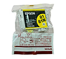 Оригінальний картридж Epson T0814, Yellow